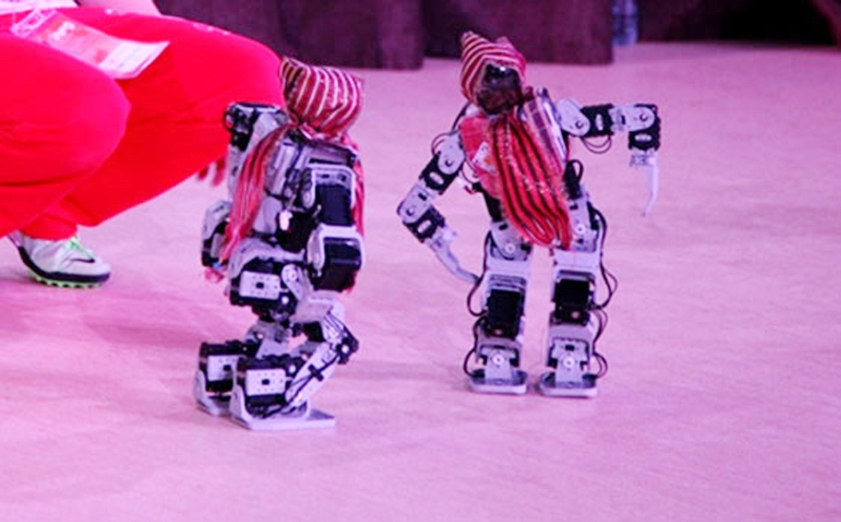 Türk Öğrenciler Kolbastı Oynayan Robot ile Şaşırttı