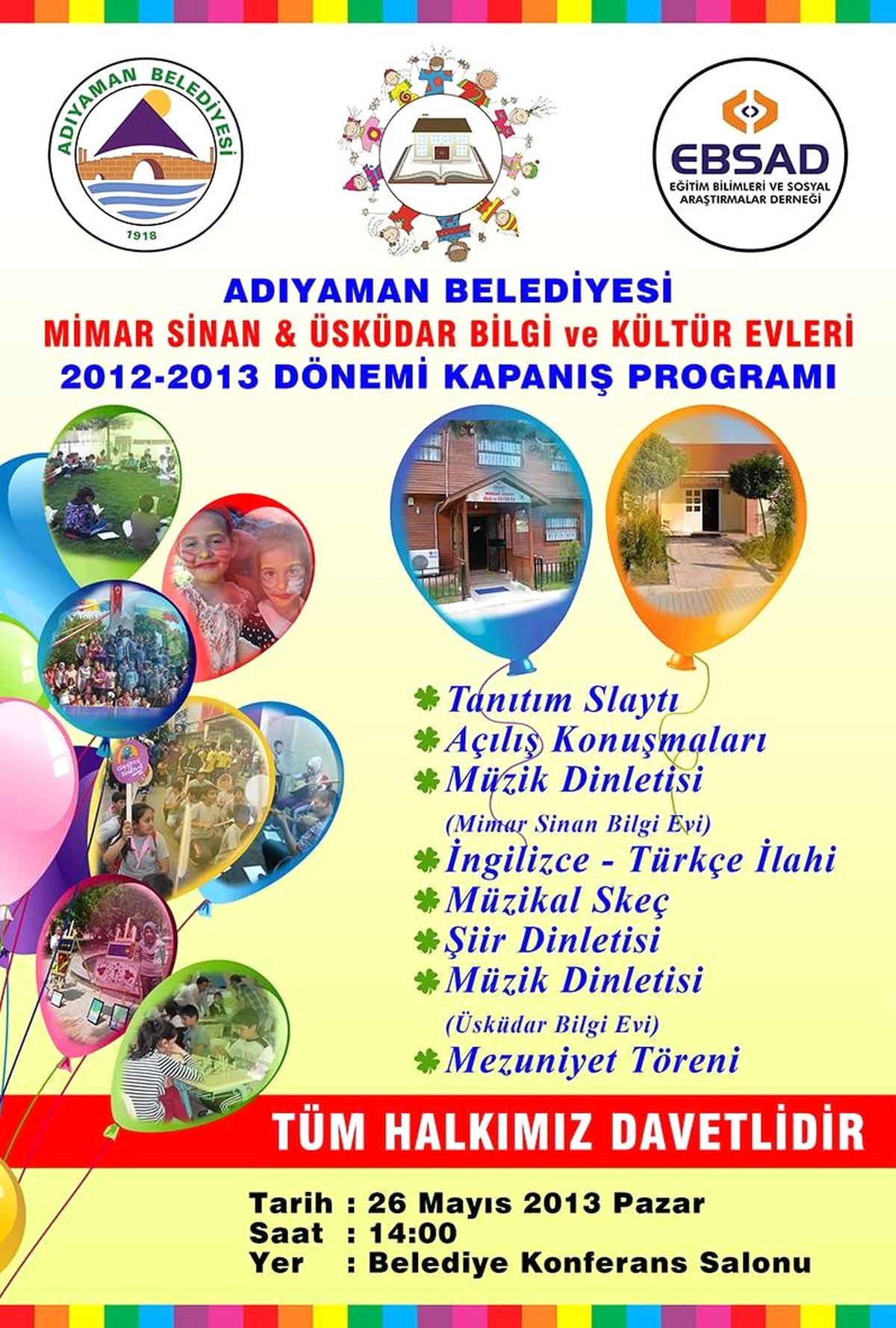 Bilgi Evleri Sezon Kapanış Etkinliği Yapıldı
