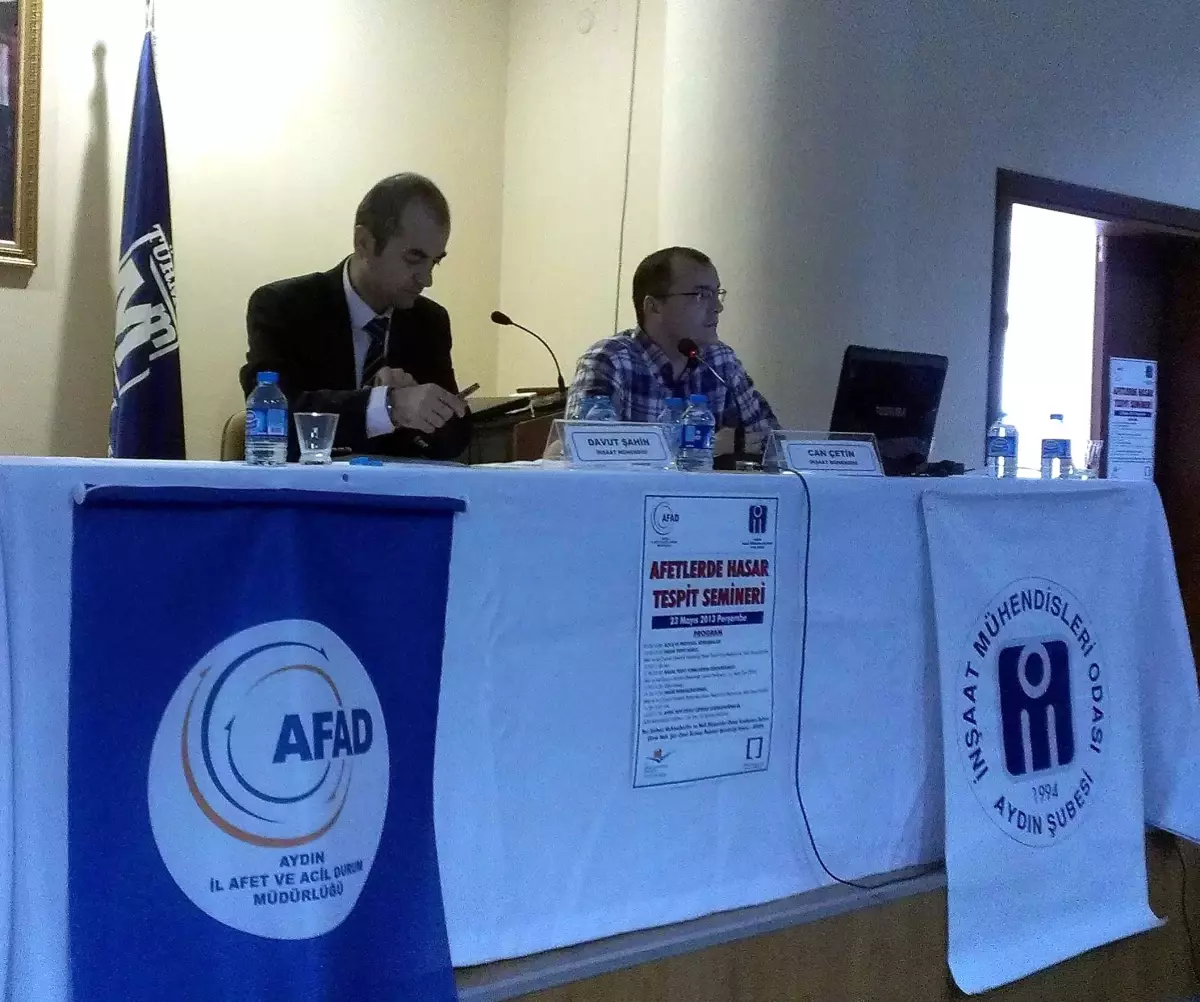 Aydın'da 'Afetlerde Hasar Tespit' Semineri
