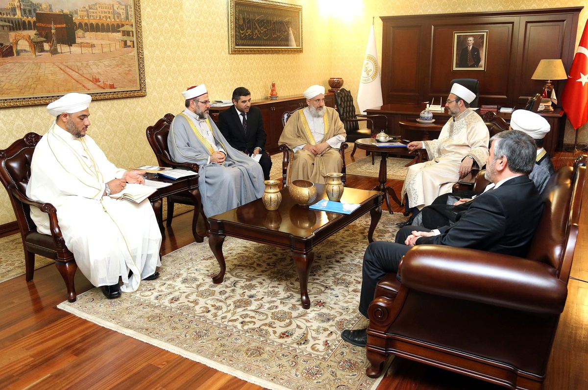 Diyanet İşleri Başkanı Görmez, Irak Alimler Meclisi Başkanı El-Anı Kabul Etti