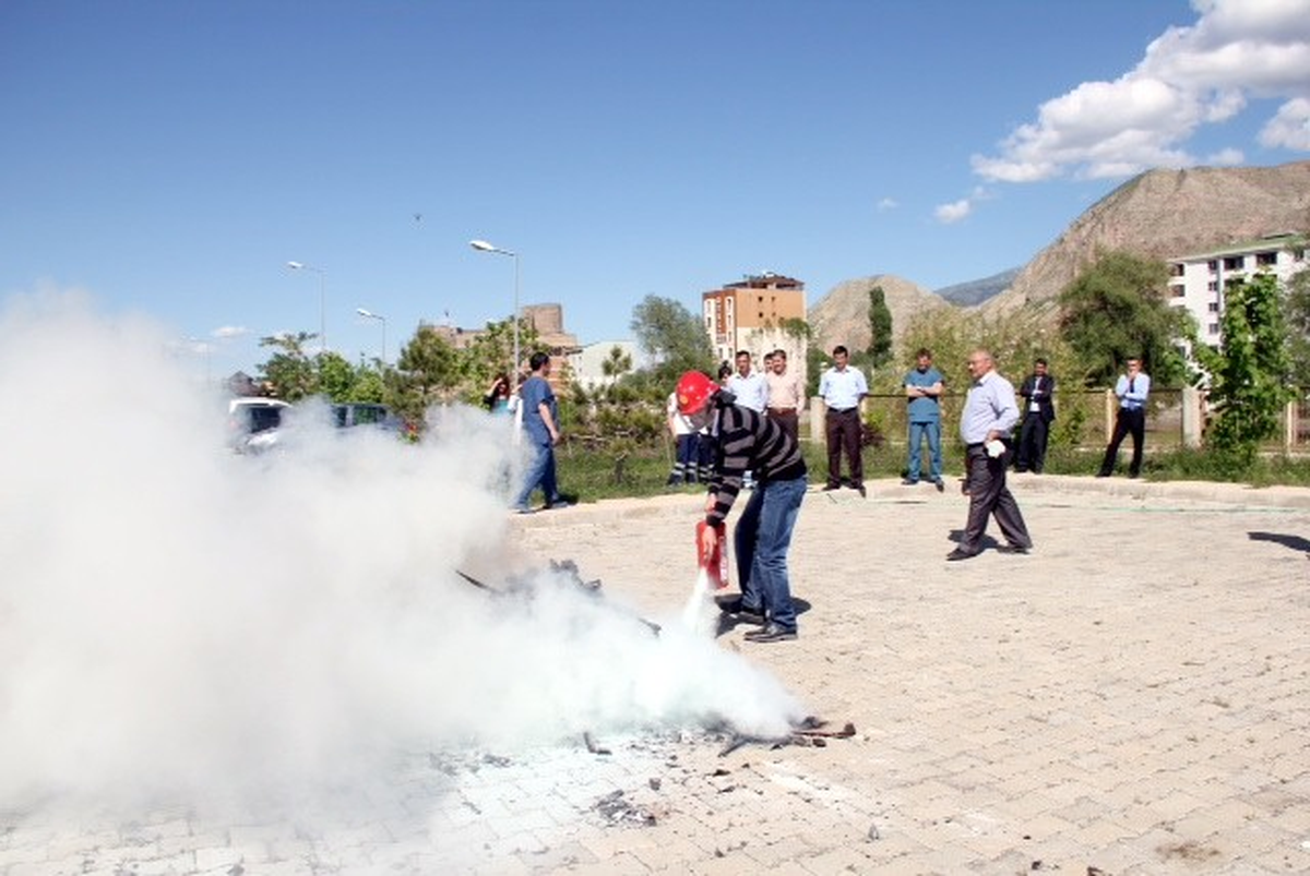 Hastane de Yangın Tatbikatı