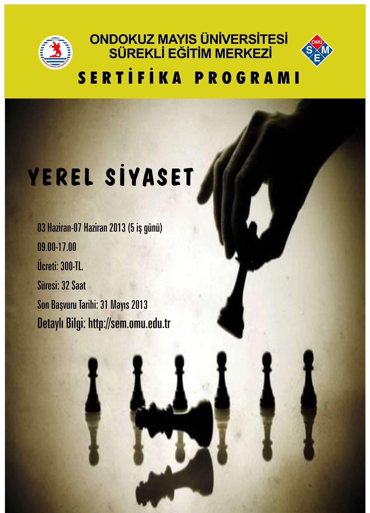 Omüsem Yerel Siyaset Sertifika Eğitimi