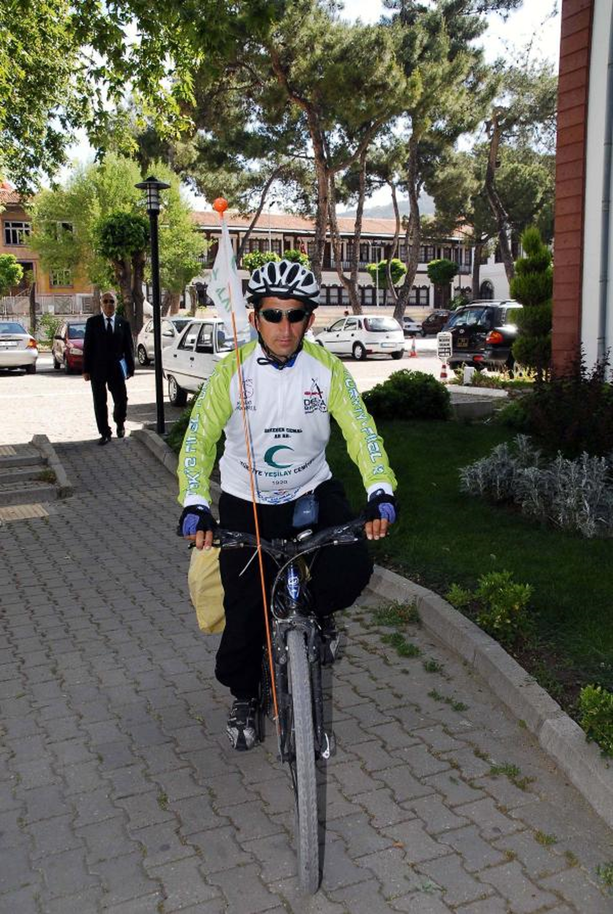 Yeşilay Gönüllüsü Bisikletli Muğla\'ya Ulaştı
