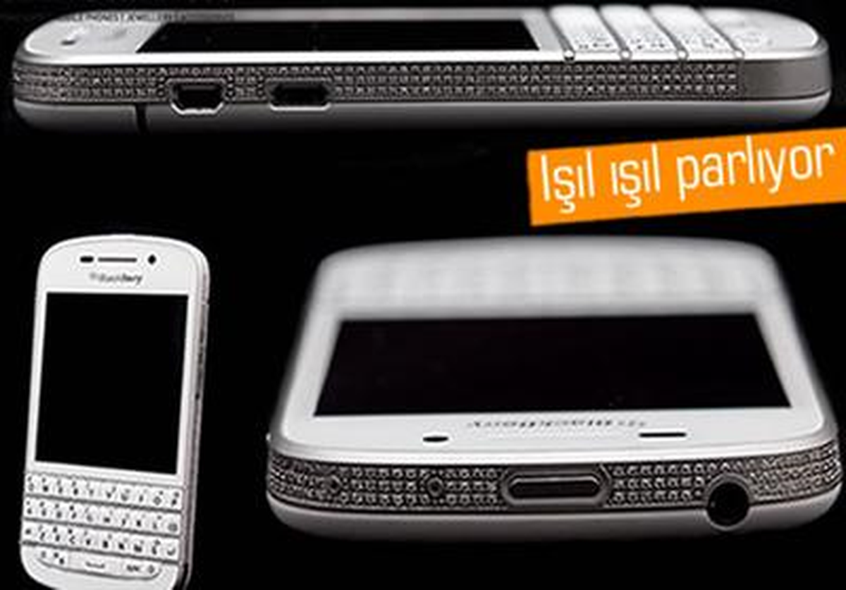 Altından Sonra Bu da Elmas Kaplı Blackberry Q10