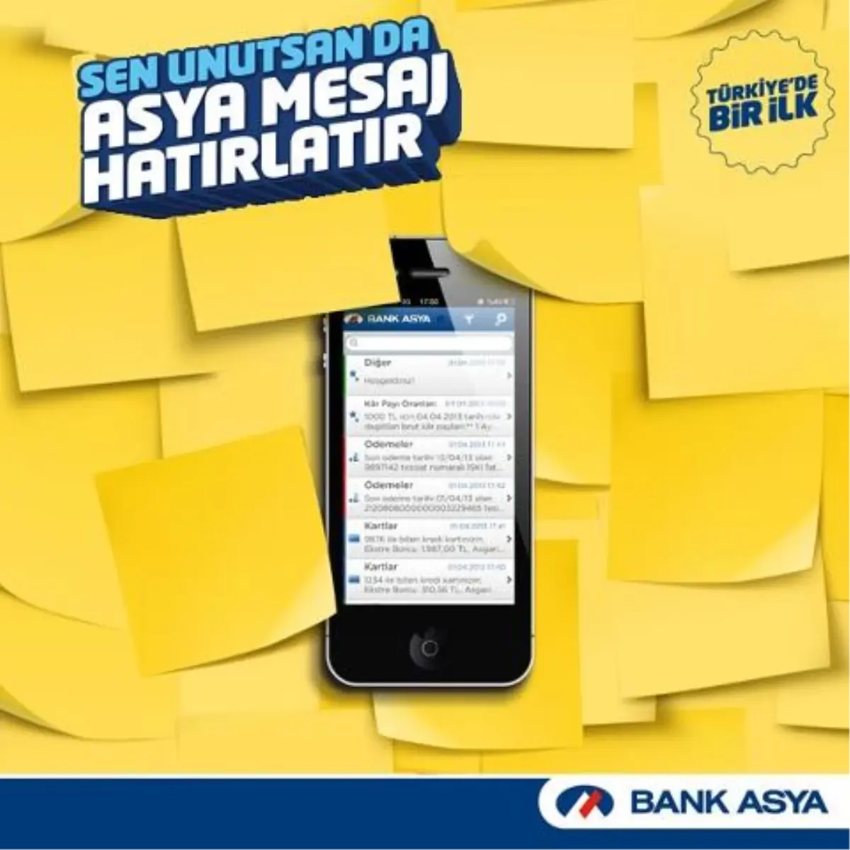 Bank Asya\'dan \'AsyaMesaj\' ile Türkiye\'de Bir İlk