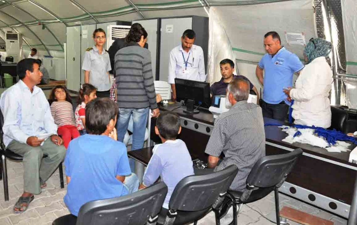 Çadır Kentte Parmak İzi Uygulaması