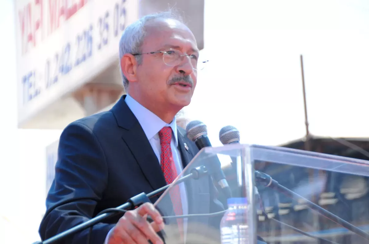 CHP Genel Başkanı Kılıçdaroğlu Antalya\'da Açıklaması