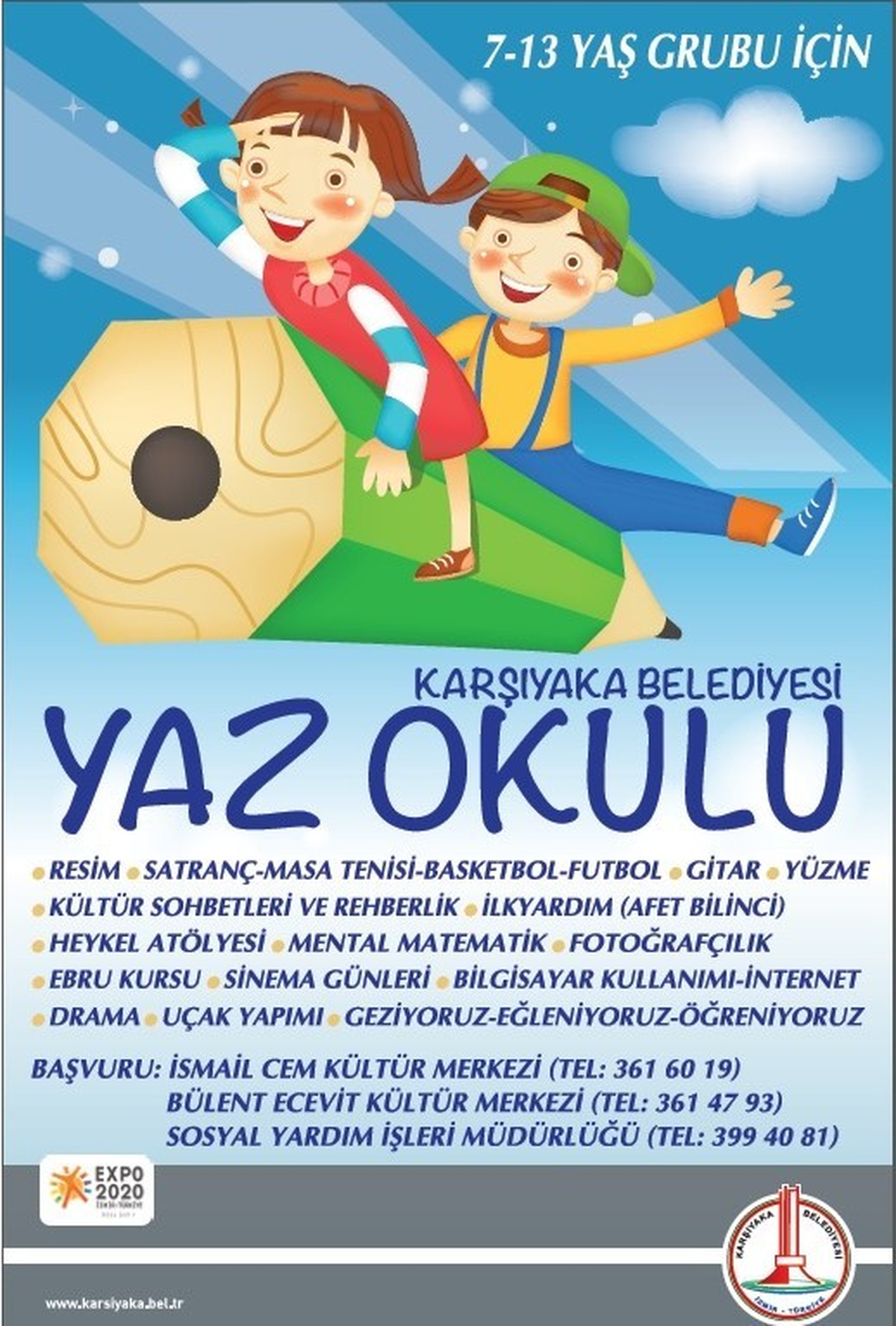 Karşıyaka Belediyesi'nden Çocuklara Yaz Okulu Müjdesi