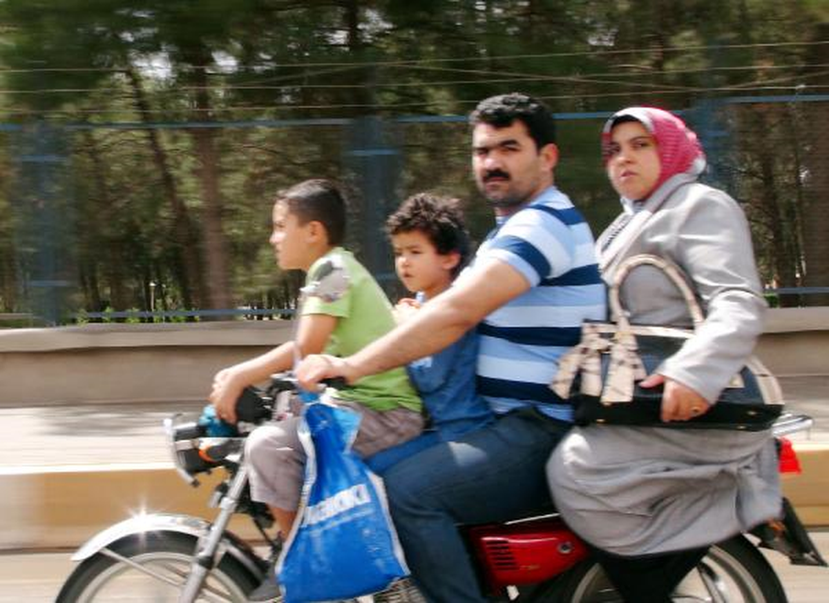 Motosiklette Tehlikeli Yolculuk