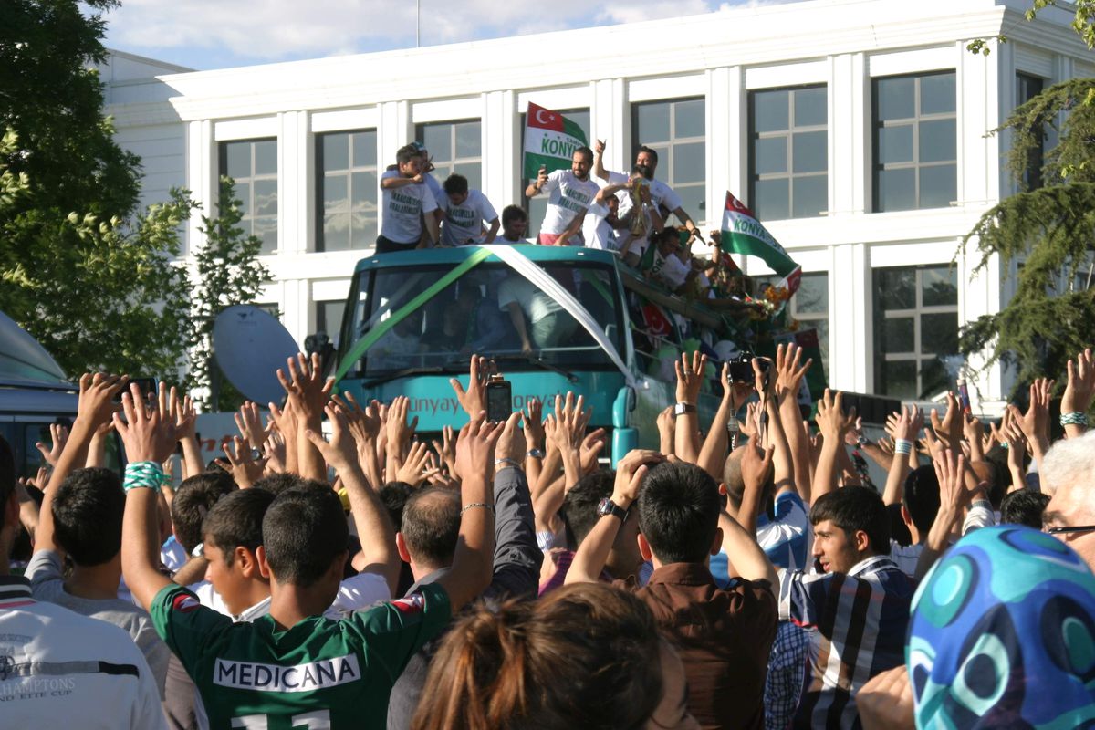 Konya\'da Süper Lig Kutlaması