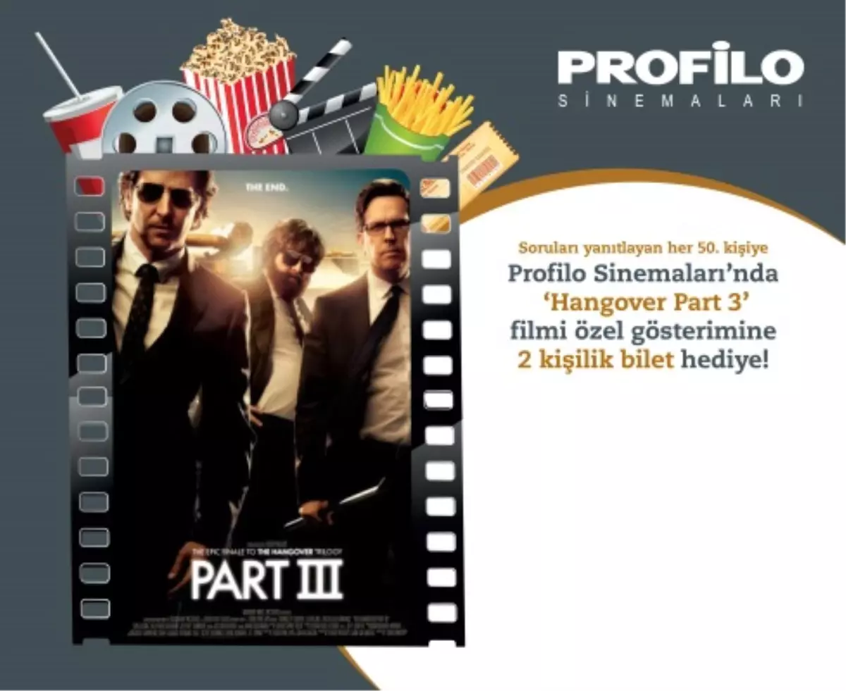 \'Hangover 3: Felekten Bir Gece\' Profilo Sinemaları Takipçilerine Ücretsiz