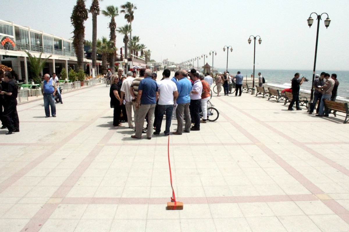 Akçay Kordonunda Basın Toplantısı Düzenlediler