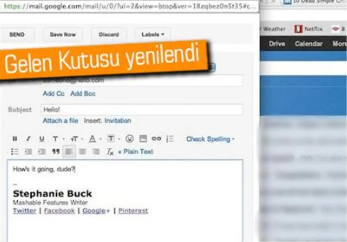 Gmail Yenilendi, Gelen Kutusu Gelişti