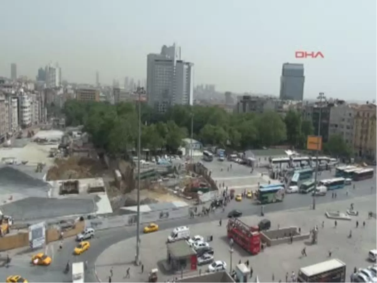 Taksim Gezi Parkı\'nın Yüksekten Görüntüsü