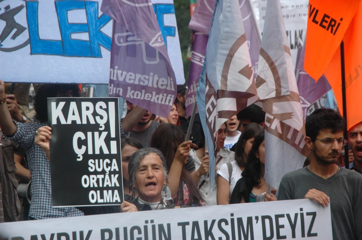Başkent\'te Taksim Gezi Parkı\'na Destek Eylemi