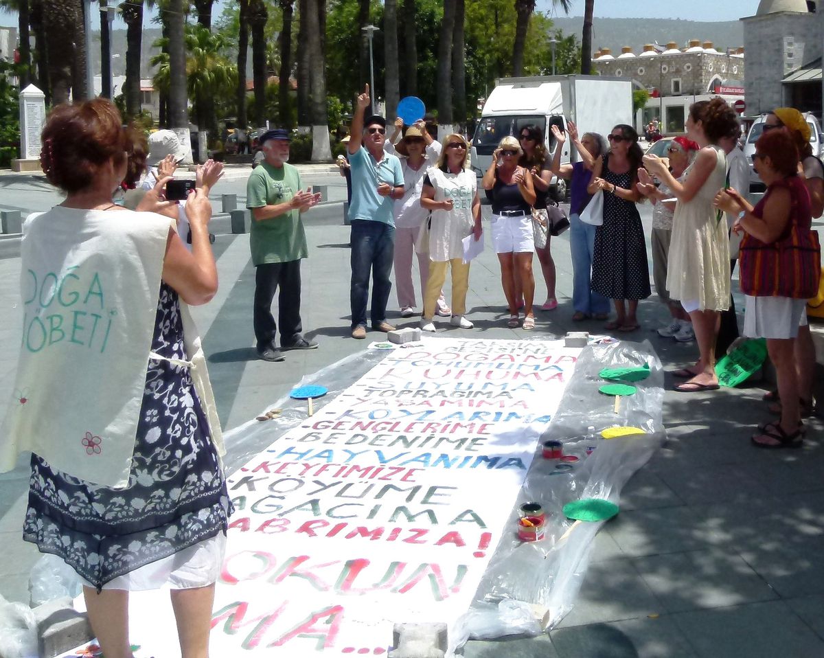 Bodrum\'dan Taksim\'e Destek