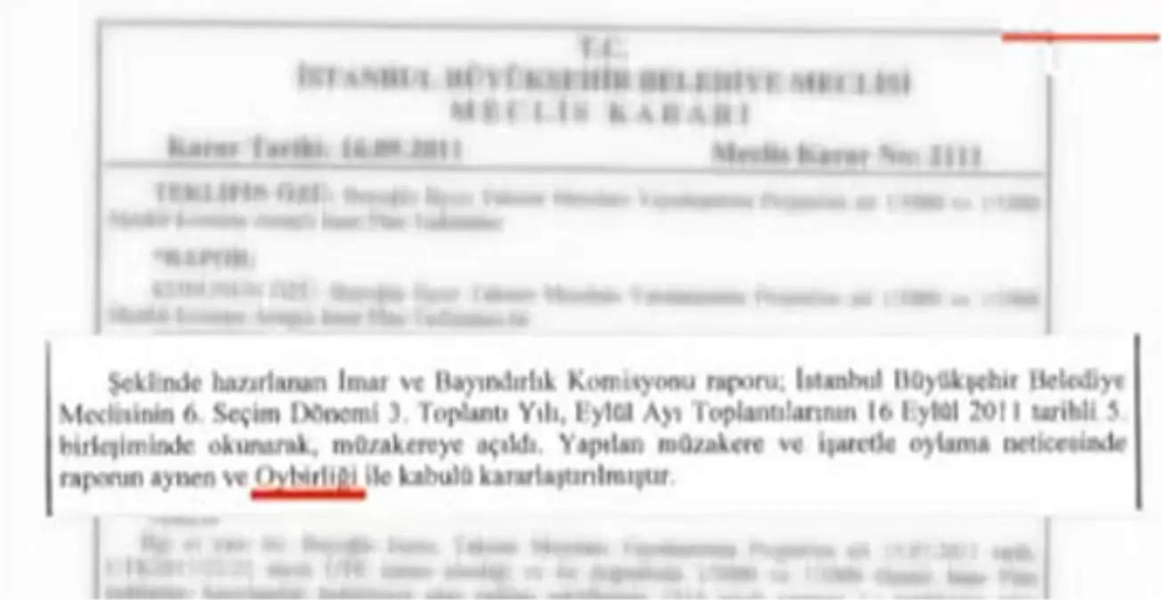 CHP, Taksim Projesine Onay Vermiş