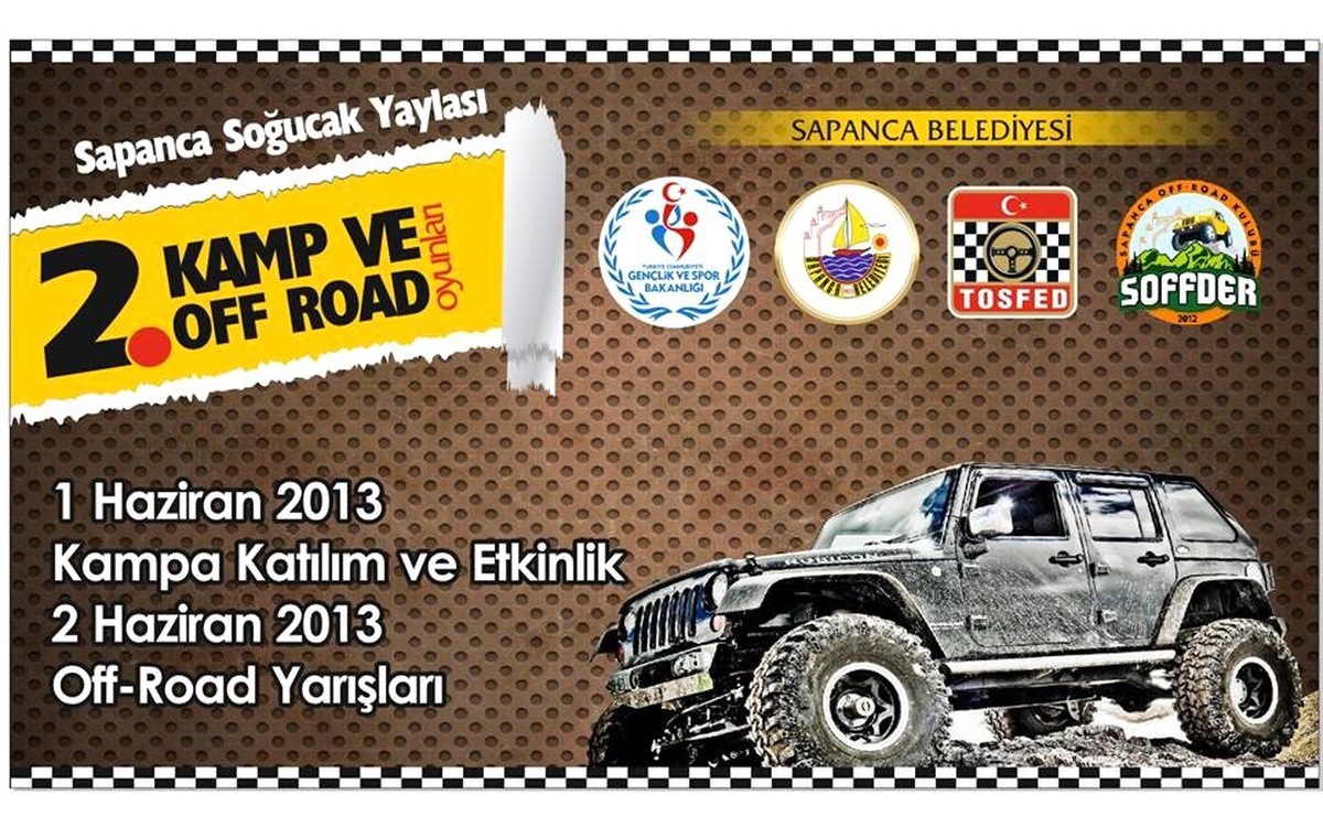 Iı. Sapanca Kamp ve Off-Road Oyunları Başlıyor