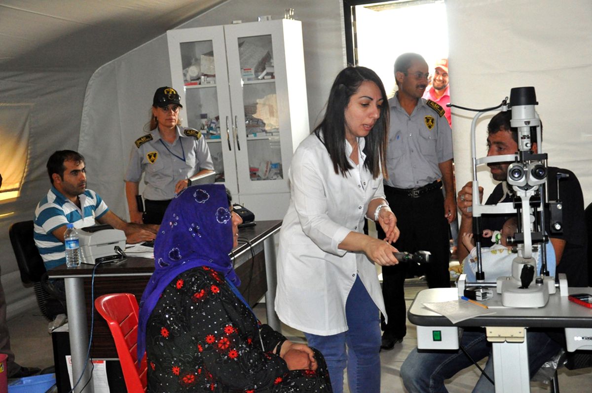 Süleyman Şah Çadır Kentte Göz Taraması