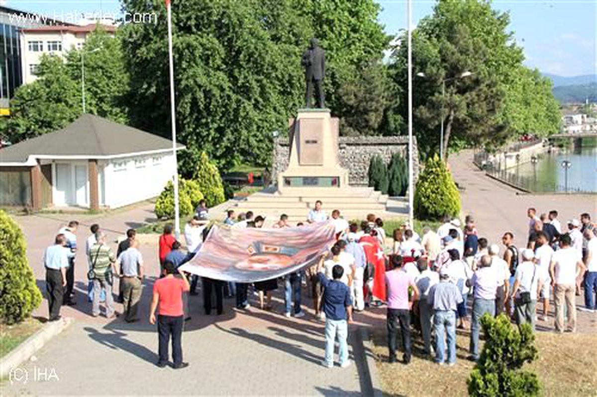 Alaplı\'da Gezi Parkı Protestosu