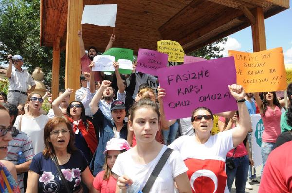 Avanos\'ta Taksım Gezı Parkındakı Eyleme Destek