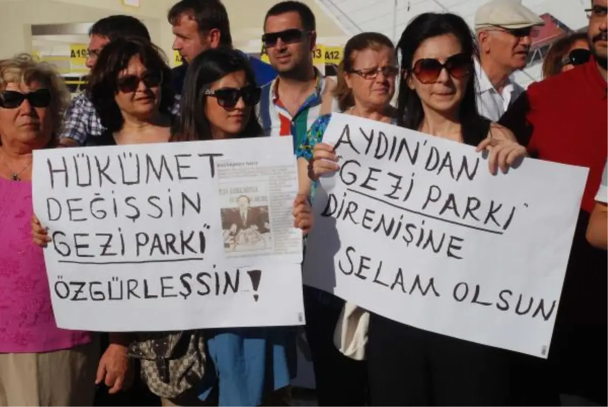 Aydın\'da Gezi Parkı\'naki Olaylara Tepkiler Sürüyor