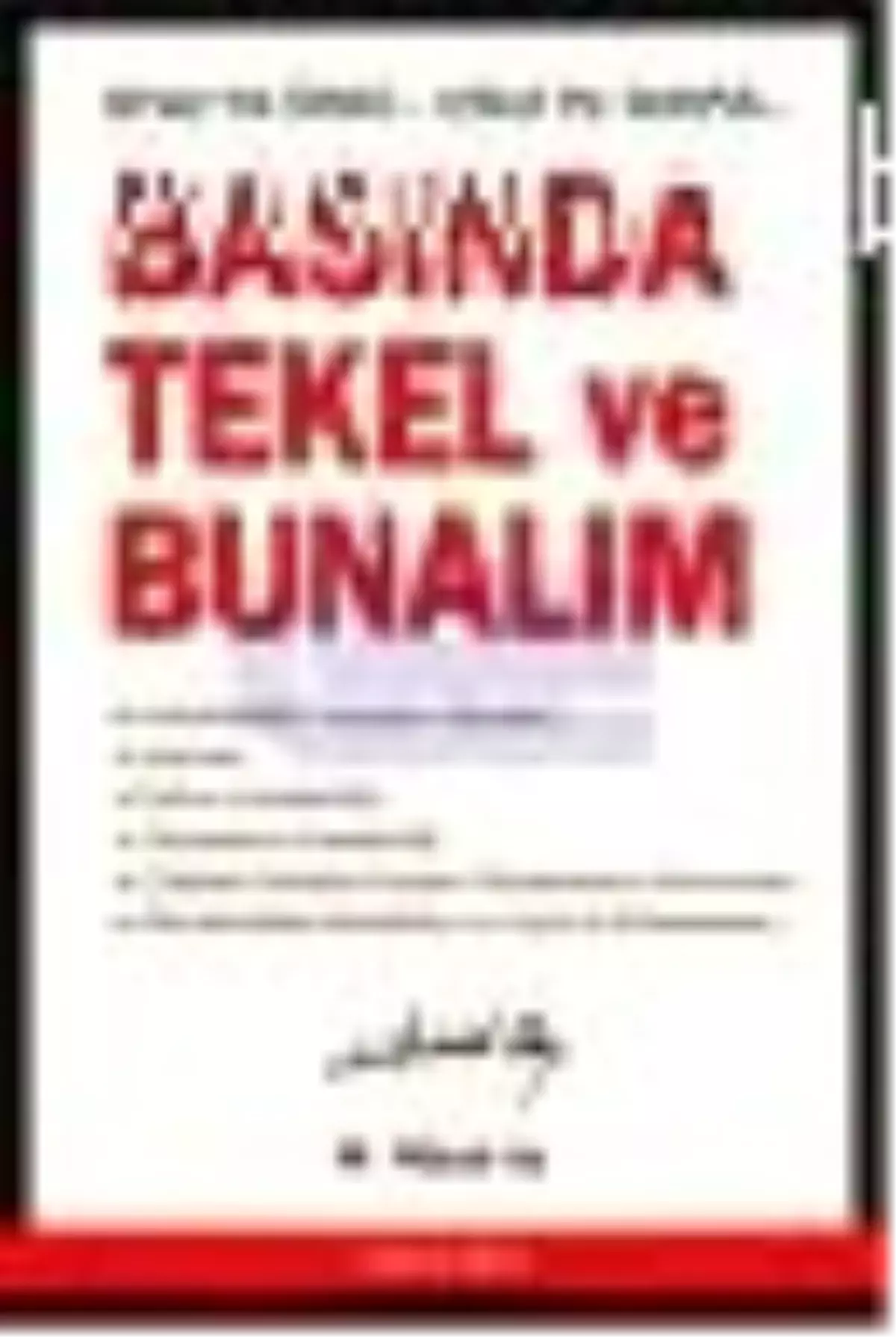 Basında Tekel ve Bunalım Kitabı