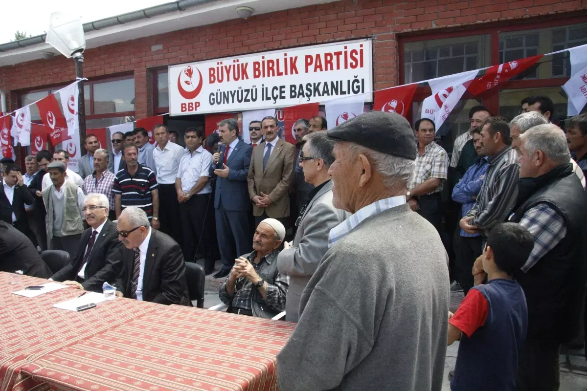 BBP Genel Başkanı Mustafa Destici Memleketi Günyüzü\'nde