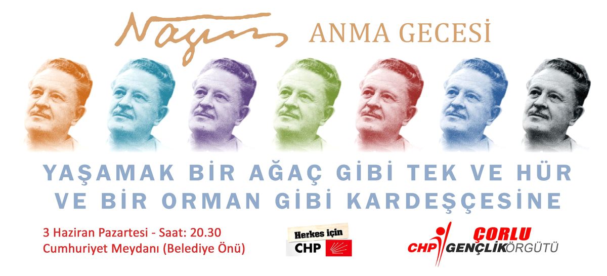 CHP Çorlu Gençliği Nazım Hikmet Anacak