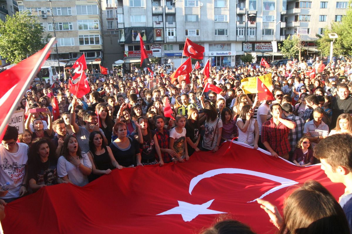 Çorlu\'da \'Gezi Parkı\' Protestosu