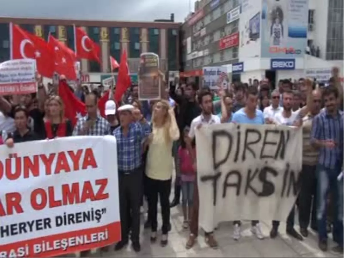 Erzincan, da \'Her Yer Taksim\' Yürüyüşü