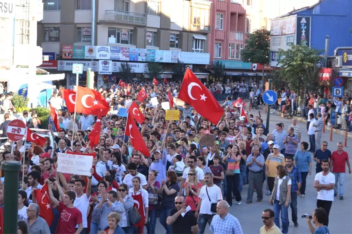 Keşan\'da Gezi Parkı Protestosu