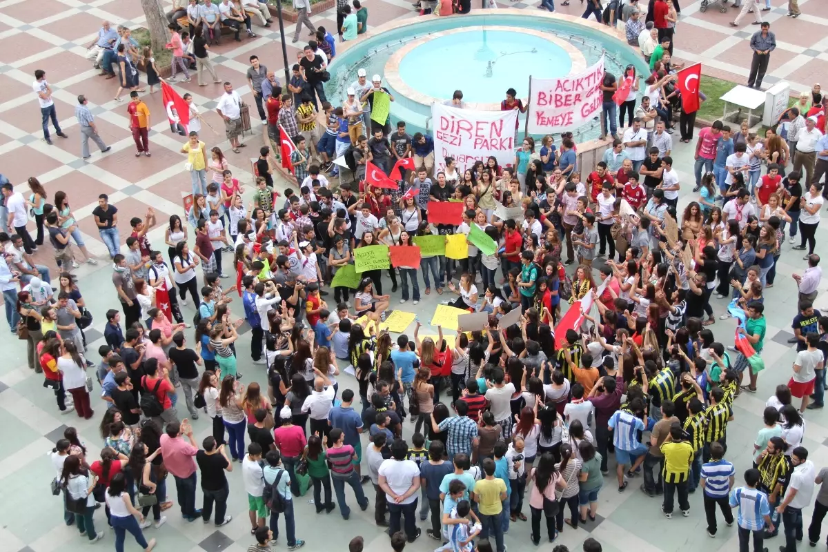 Nazilli\'de Gezi Parkına Destek Yürüyüşü