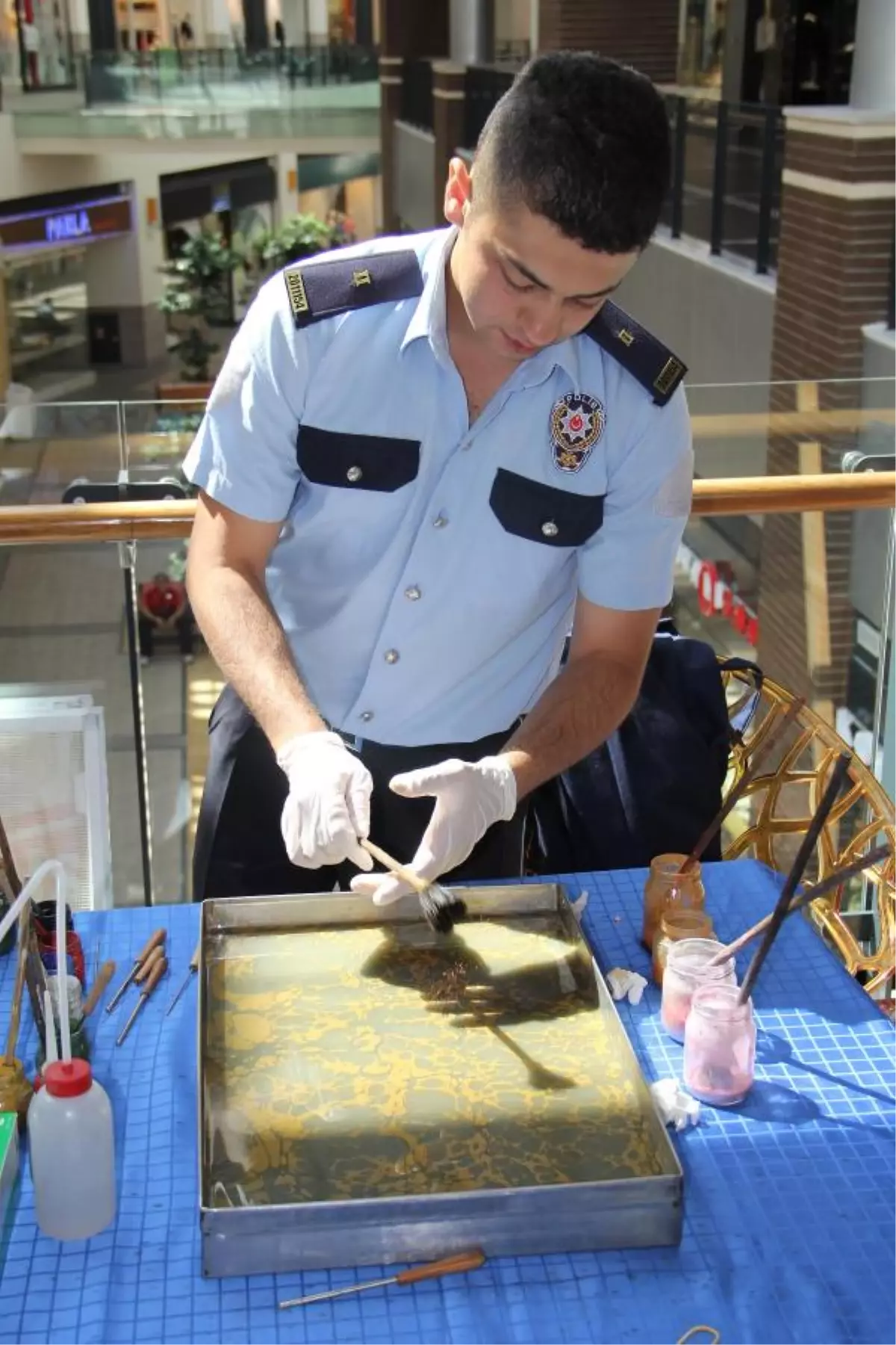 Polis Adayları Ebru Sergisi Açtı