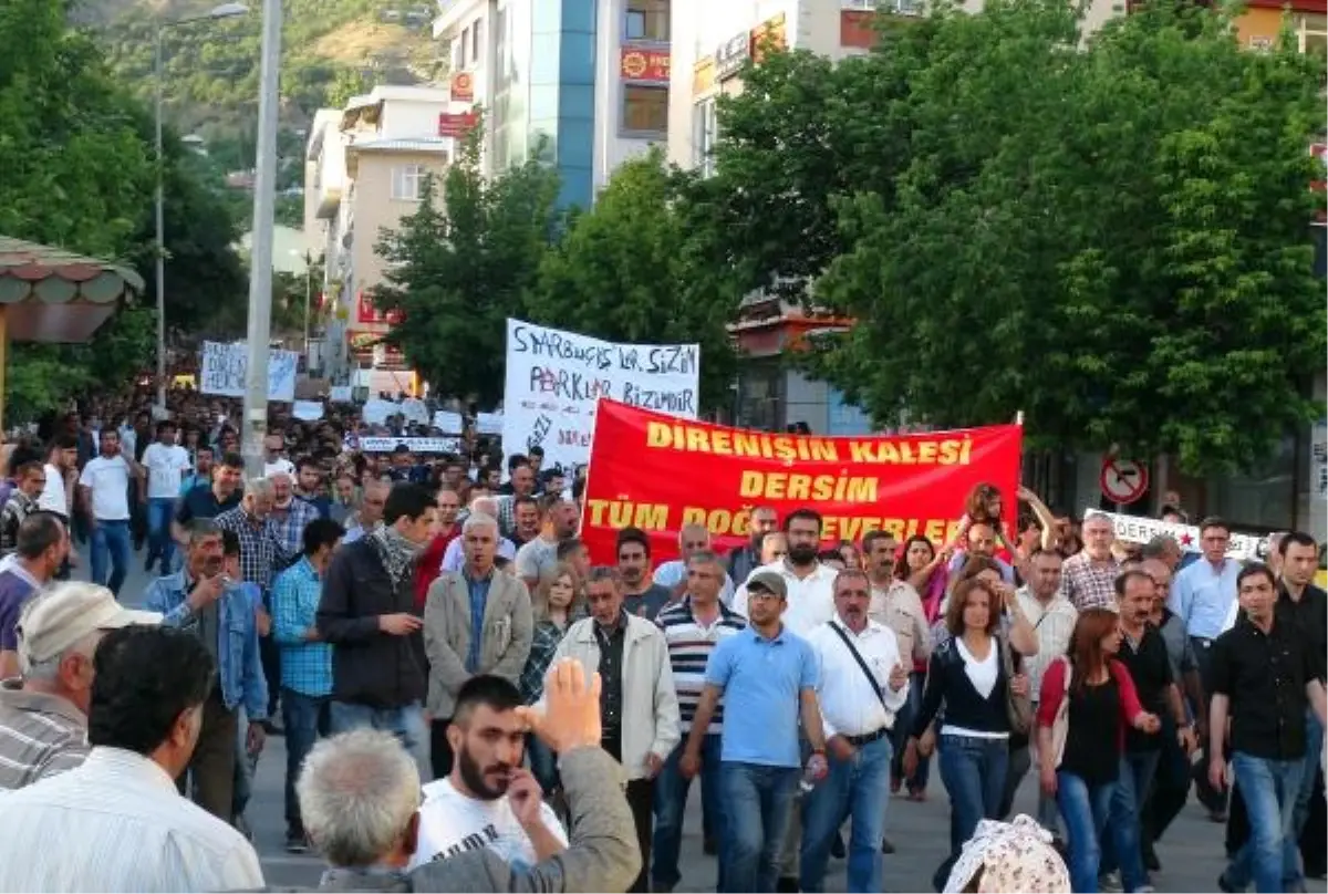 Tunceli Gezi Parkı\'na Destek İçin Yürüdü