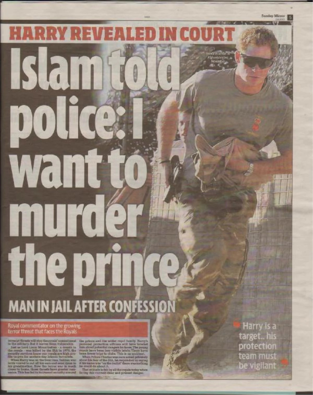 Prens Harry\'i Öldürmeyi Planlayan Müslüman Fanatik Tutuklanıp Hapse Atıldı