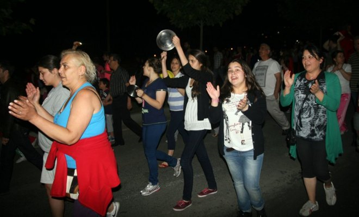 Kırklareli\'de Tencere Tavalı "Gezi Parkı" Protestosu