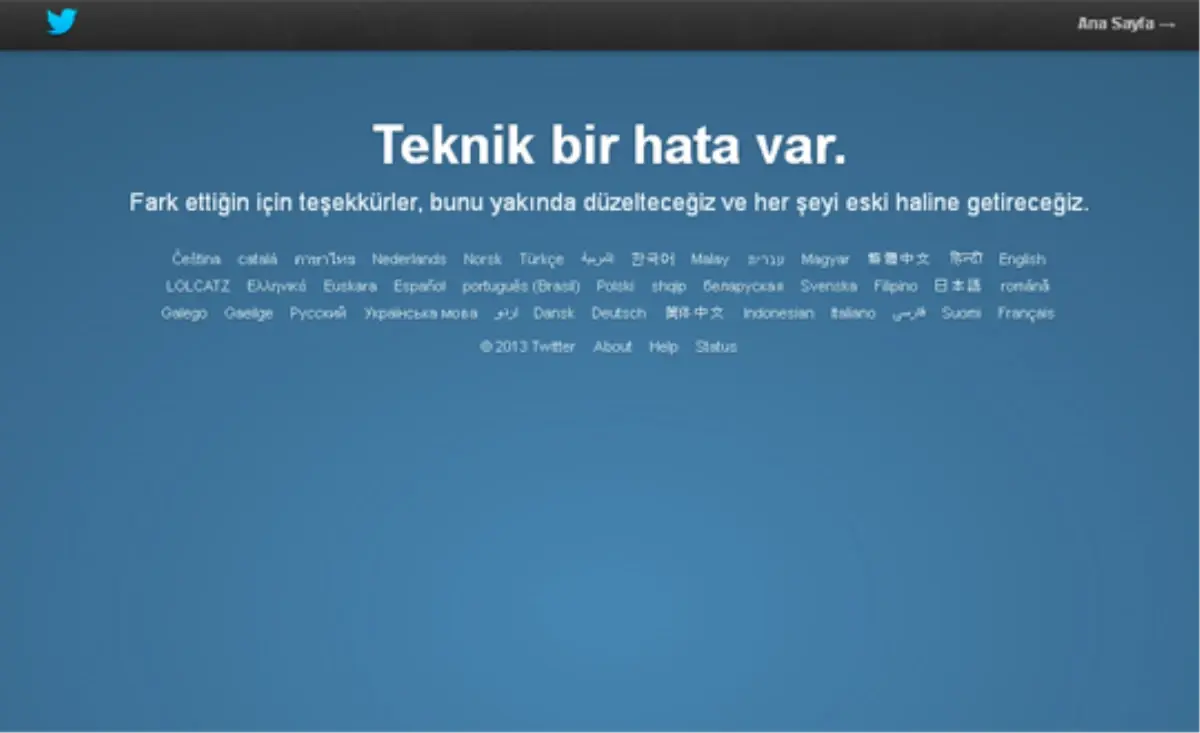 Twitter Çöktü!