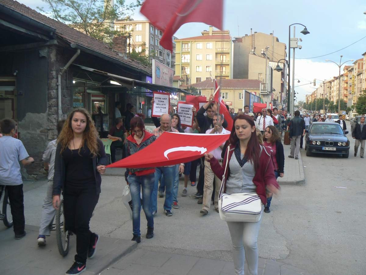 Bozüyük\'te Taksim Olaylarını Protesto Eylemi