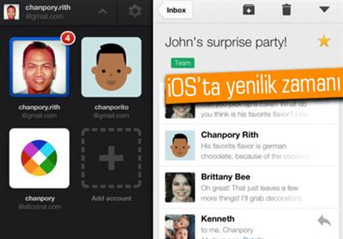 İos\'ta Gmail\'e Güncelleme Geldi