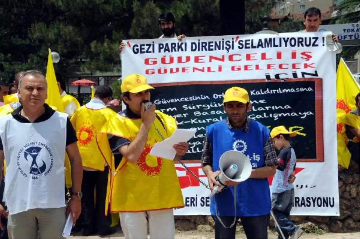 Tokat\'ta İş Bırakan Kesk Üyelerinden Gezi Eylemine Destek