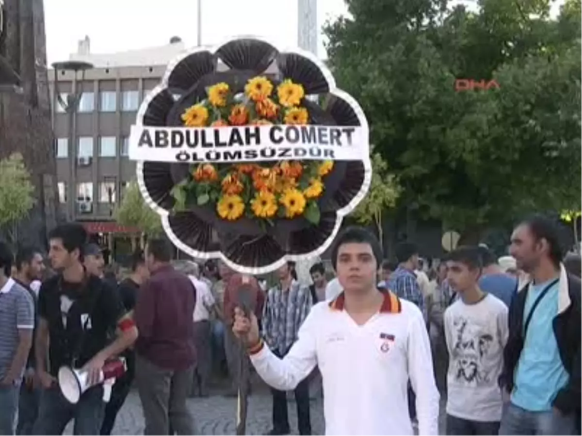 Uşak\'ta Abdullah Cömert Protestosu