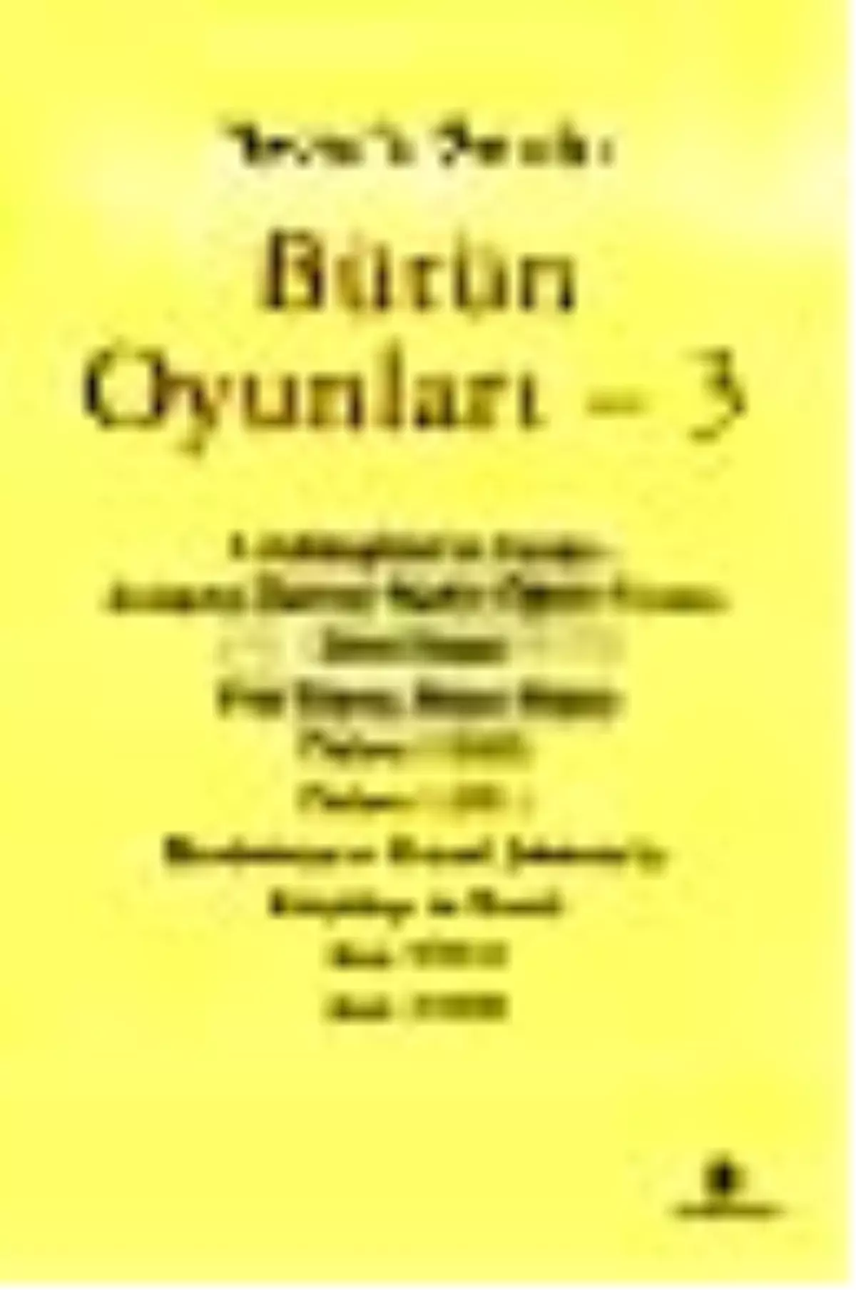 Bütün Oyunları - 3 Kitabı