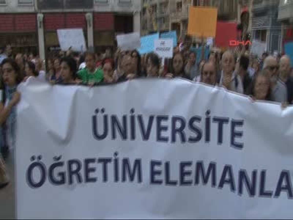 Öğretim Görevlileri "Gezi Parkı" İçin Yürüdü Dha İstanbul\'daki Çeşitli Üniversitelerde Görev Yapan...