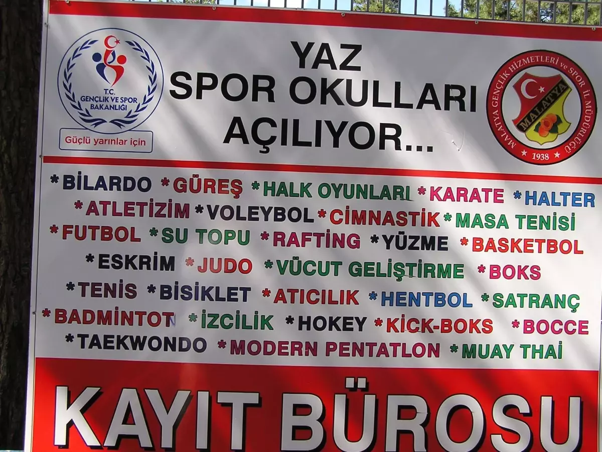 Yaz Spor Okullarına İlgi