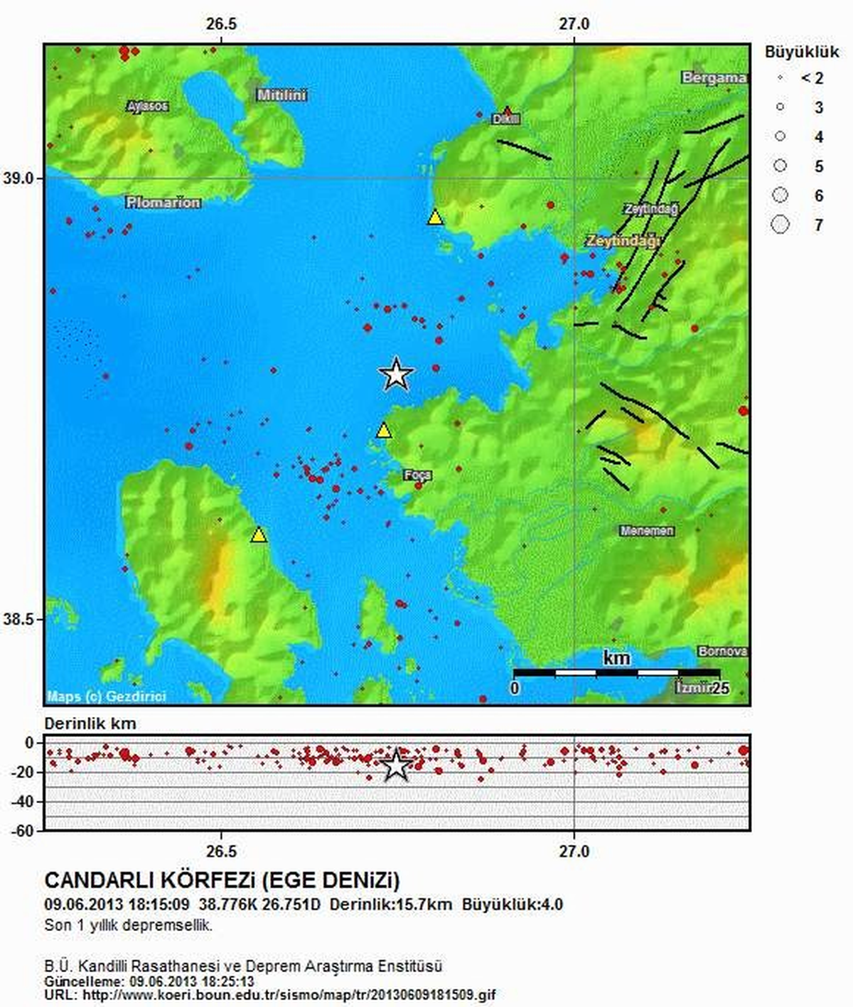 Çandarlı Körfezi\'nde 4.0 Büyüklüğünde Deprem