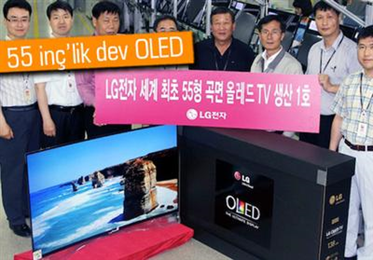 Lg\'nin Kıvrımlı Oled Tv\'si Hazır