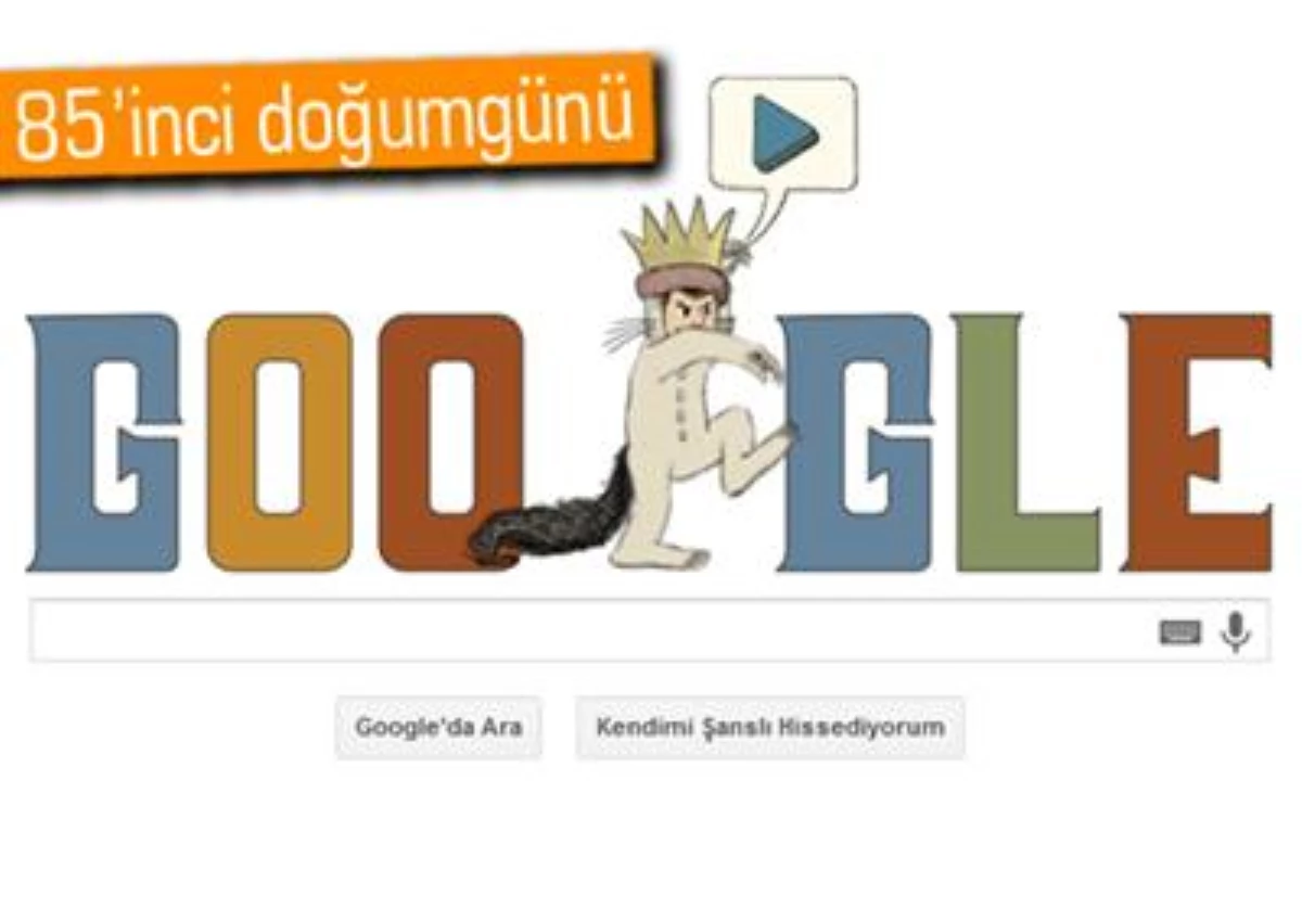 Google\'dan Maurice Sendak Doodle\'ı