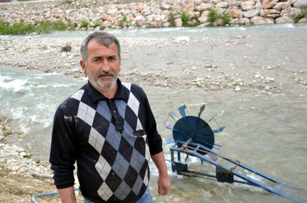 Sinoplu Çiftçiden Yakıtsız Su Pompası