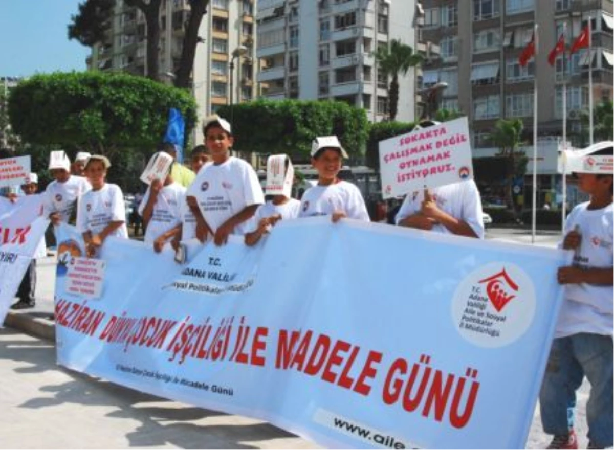 Adana\'da "Dünya Çocuk İşçiliği ile Mücadele Günü" Kutlamaları